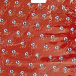 Пакет с вырубной ручкой "Коньяк красный" 40х50 см. 100мкм."47"